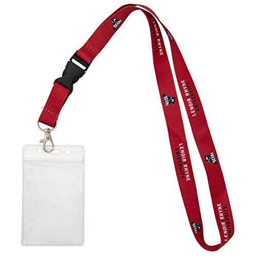 Lenoir-Rhyne University Bears NCAA Car Keys College ID Badge Holder Lanyard Keychain Detachable Breakaway Snap Buckle wPouch