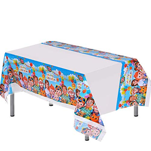 LEBERY Cocomelon Party Tablecloth 2pcs 70_8 x 42_5 Inch Cocomelon Table Cover for Cocomelon Themed Birthday Baby Shower Party Supplies Table Decorations LEBERY Cocomelon Party Tablecloth 2pcs 70_8 x 42_5 Inch Cocomelon Table Cover for Cocomelon Themed Birthday Baby Shower Party Supplies Table Decorations