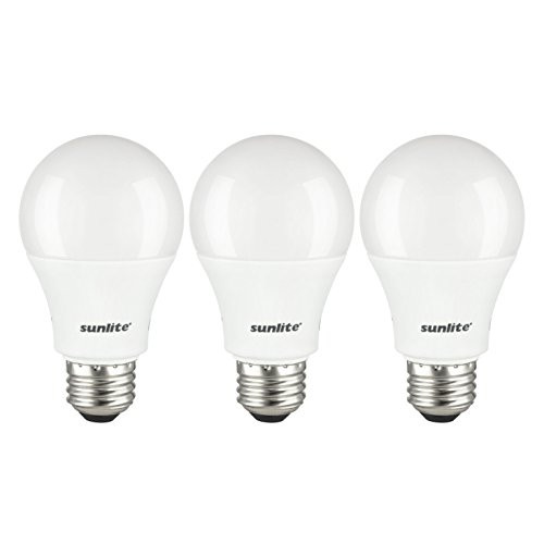 Sunlite A19/LED/12W/50K/3PK LED Household 12W (75W Equivalent) Light Bulbs, Medium (E26) Base, 5000K Cool White (3 Pack)