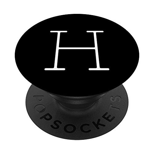 H Initial Name Monogram White Capital Letter PopSockets Grip and Stand for Phones and Tablets H Initial Name Monogram White Capital Letter PopSockets Grip and Stand for Phones and Tablets