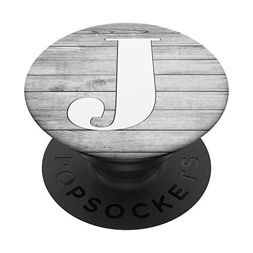 Silver White Letter J Initial Phone grip Vintage Gray Look PopSockets PopGrip Swappable Grip for Phones Tablets Silver White Letter J Initial Phone grip Vintage Gray Look PopSockets PopGrip Swappable Grip for Phones Tablets
