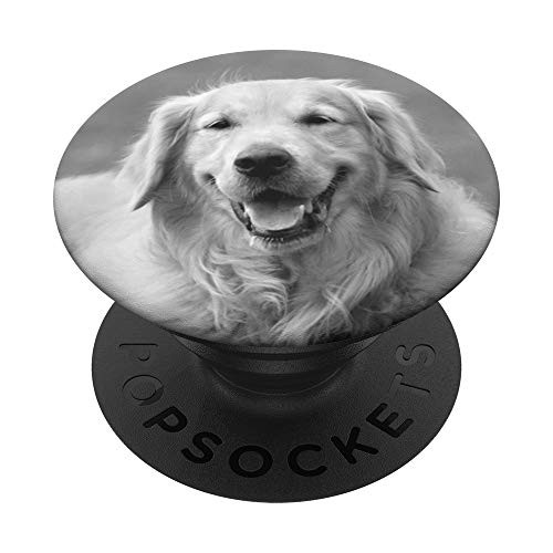 Cute Golden Retriever Dog Retro Picture Gift For Dog Lover PopSockets Grip and Stand for Phones and Tablets