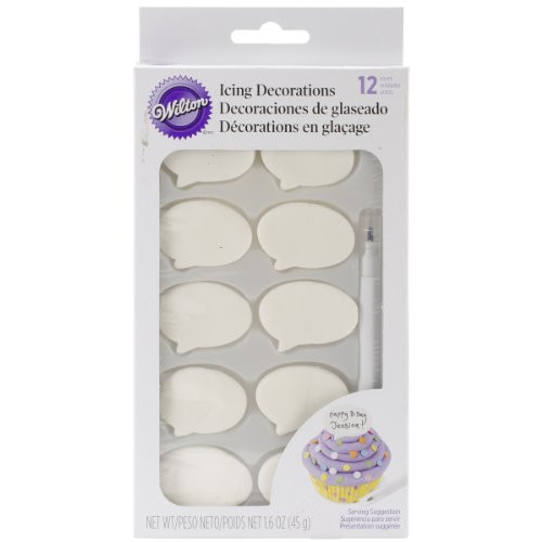 Wilton 710-2218 Icing Decoration, Talking Bubble Wilton 710-2218 Icing Decoration, Talking Bubble