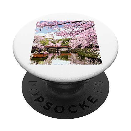 Japanese Cherry Blossom Japan Pride Shirt Woodblock Art Gift PopSockets Grip and Stand for Phones and Tablets