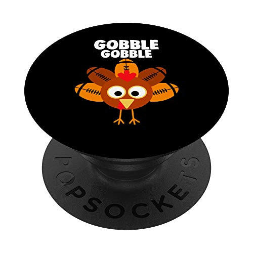 Gobble Gobble Turkey Thanksgiving Football PopSockets Grip and Stand for Phones and Tablets