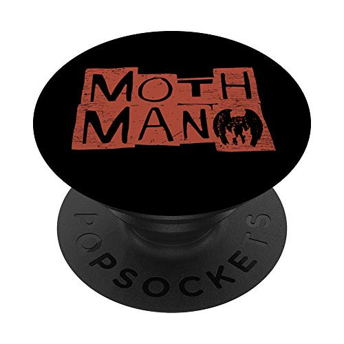 Mothman Cryptid Monster Red Block Art PopSockets Grip and Stand for Phones and Tablets