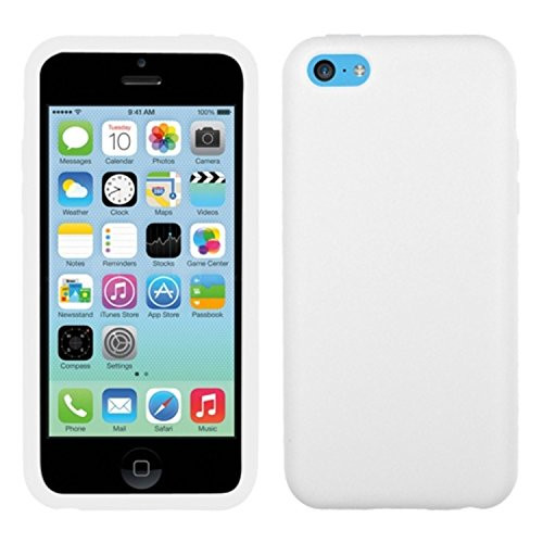 MYBAT Solid Skin Cover for iPhone 5C - Retail Packaging - Translucent White