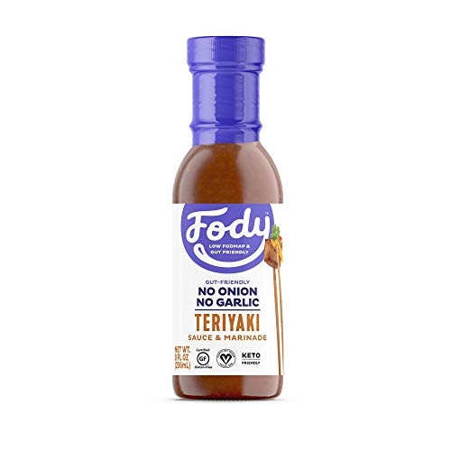 Fody Foods Vegan Teriyaki Sauce Marinade  Sesame Tamari  Low FODMAP Certified  Gut Friendly No Onion No Garlic No MSG  IBS Friendly  Gluten Free Lactose Free