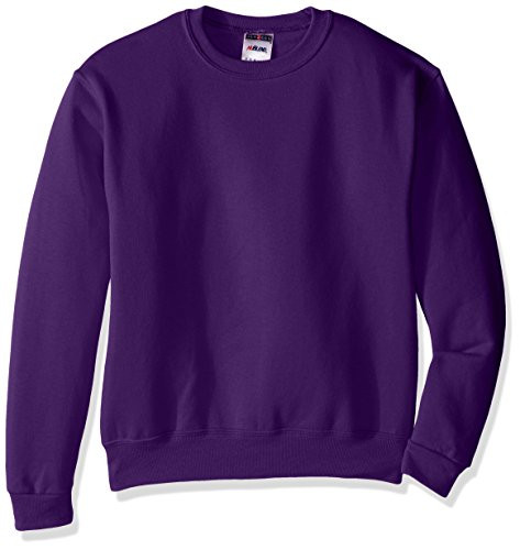 Jerzees Youth Fleece Crew Sweatshirt Deep Purple X-Large