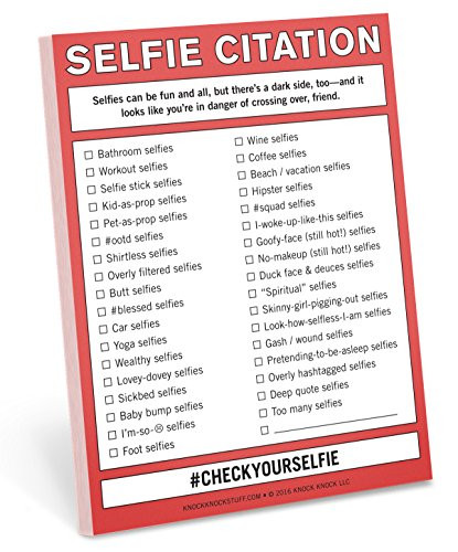 Knock Knock Selfie Citation Nifty Note (12132)