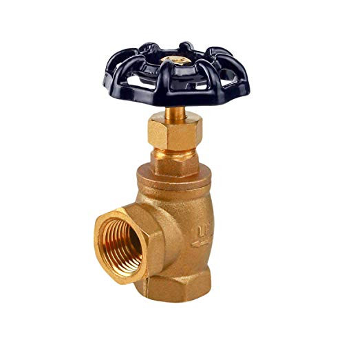 Midline Valve 96564 Globe Style Angle Stop Valve Lead Free 34 in_ FIP Connections Brass