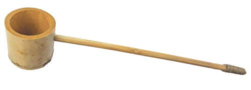 Bamboo Accents Water Ladle 2 inch Cup with 13 inch Length