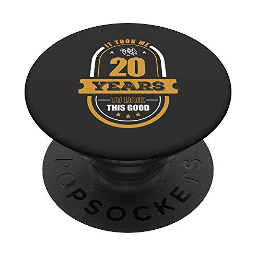 20th Birthday Gifts for Men Age 20 Year Old Son Retro 2000 PopSockets Grip and Stand for Phones and Tablets