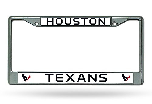 NFL Rico Industries Standard Chrome License Plate Frame Houston Texans