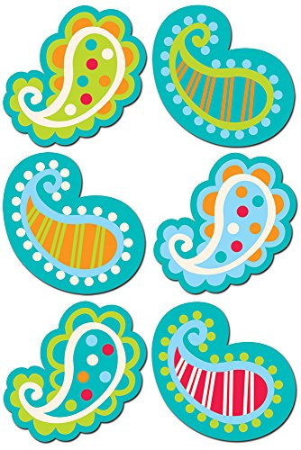 Creative Teaching Press 6-Inch Designer Cut-Outs, Paisley (6508)