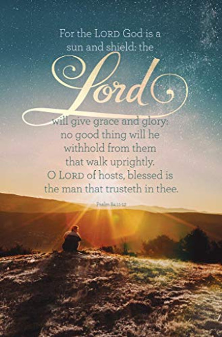 B H Publishing Group Bulletin-O Lord of Hosts Psalm 8411-12 KJV Pack of 100 Aug