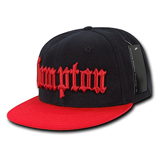 Nothing Nowhere Old English City Snapback Cap BlackRed