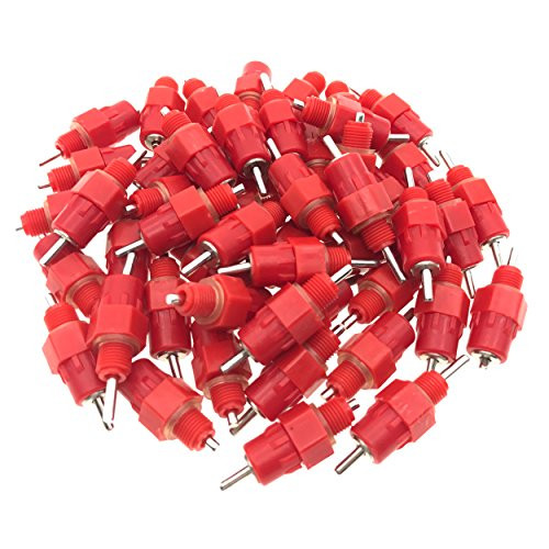 Saim Automatic Chicken Water Nipple Drinker Feeders Poultry Hen Screw Style 50 Pcs