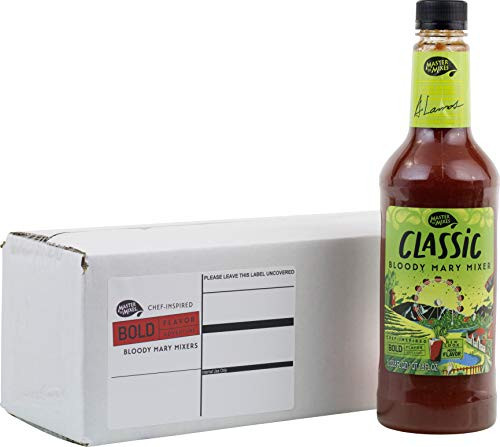 Master of Mixes Classic Bloody Mary Drink Mix Ready To Use 1 Liter Bottle 33_8 Fl Oz Individually Boxed