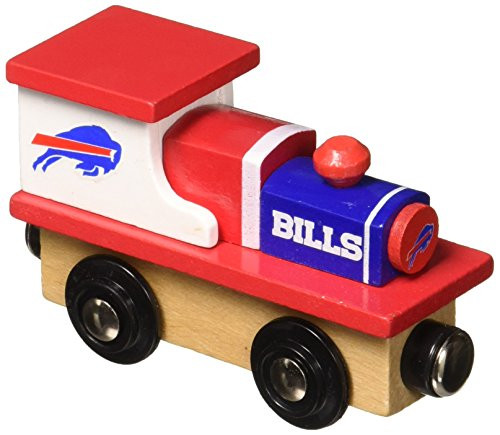 MasterPieces NFL Buffalo Bills Real Wood Toy Train For Ages 3
