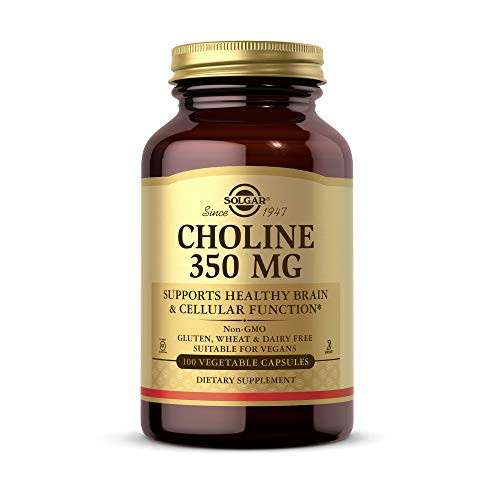Solgar  Choline 350 mg 100 Vegetable Capsules