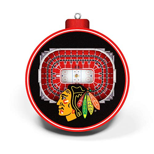 NHL Chicago Blackhawks - United Center 3D StadiumView Ornament3D StadiumView Ornament Team Colors Large