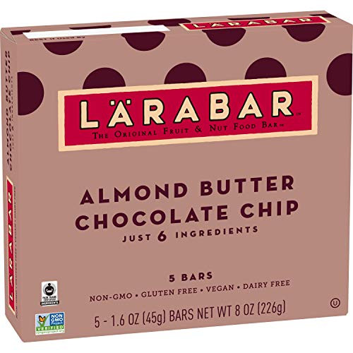 Larabar Almond Butter Chocolate Chip Bars Gluten Free 5 ct 8 oz