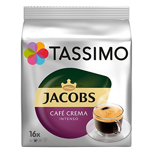 TASSIMO JACOBS CAFFE CREMA INTENSO TDISC COFFEE CAPSULES 16 DRINKS TASSIMO JACOBS CAFFE CREMA INTENSO TDISC COFFEE CAPSULES 16 DRINKS