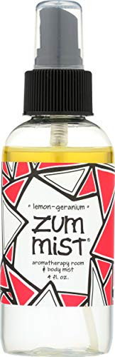 Indigo Wild Zum Mist Aromatherapy Spray Lemon-Geranium 4 Fluid Ounce