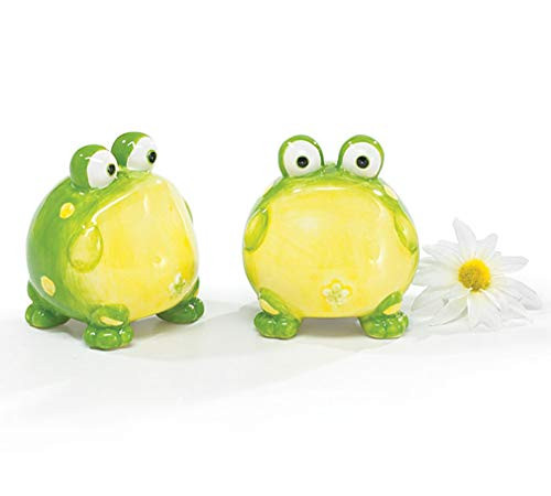 DAPRIL BURTON-664332 Toby The Toad Frog Salt And Pepper Shakers For Kit One Size Green