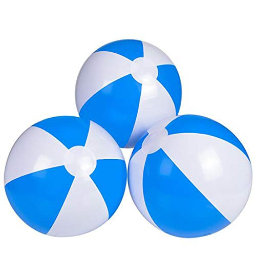 Rhode Island Novelty 16 Blue and White Inflatable Beach Ball - Dozen