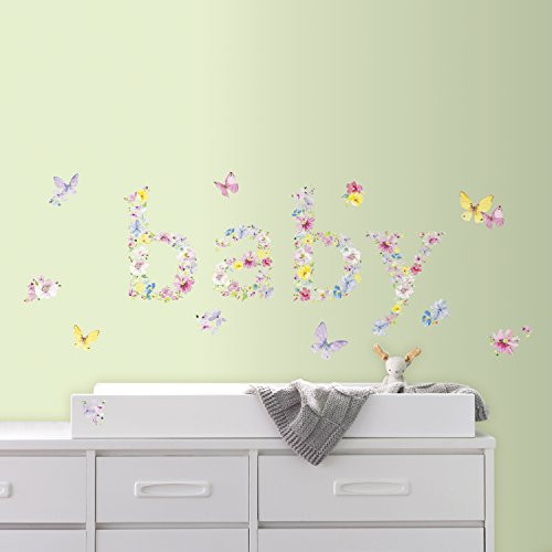RoomMates Kathy Davis Baby Butterflies Peel And Stick Wall Decals