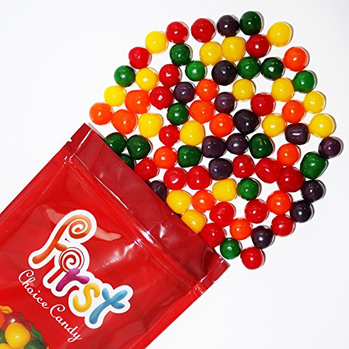 Assorted Fruit Sours Chewy Mix Flavor Candy Balls 2 LB Bag