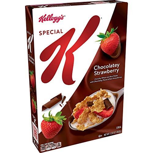 Kelloggs Special K Breakfast Cereal Chocolatey Strawberry Limited Edition 12_8oz Box