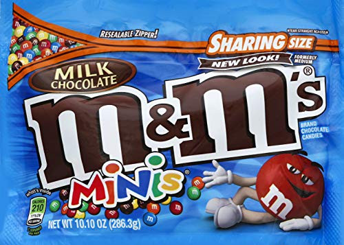 M MS Milk Chocolate MINIS Candy Sharing Size Bag 10_1 oz