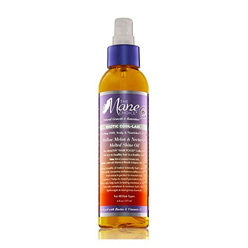 THE MANE CHOICE - Exotic Cool-Laid Mellow Melon and Nectarine Fruit Extract Infused Melted Shine Oil  6 Ounces  177 Milliliters