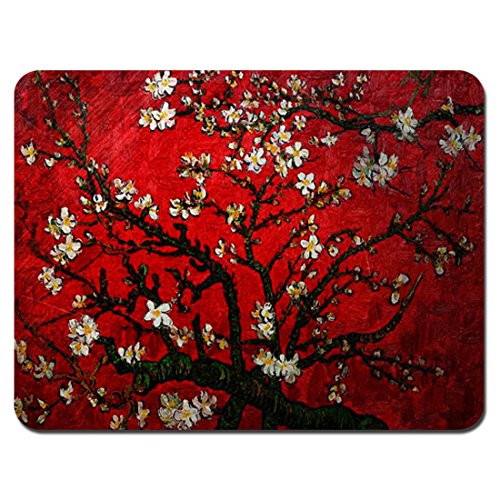Meffort Inc Standard 9.5 x 7.9 Inch Mouse Pad - Vincent van Gogh Cherry Blossoming