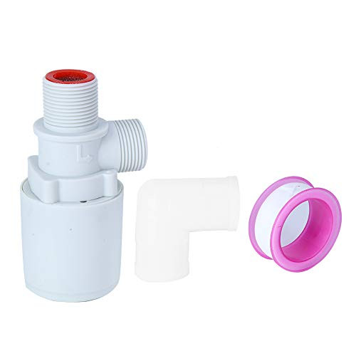 Water Float Valve 34in Automatic Water Level Control Valve Inside Upper Inlet Plastic Floating Ball Valve Built-in Water Inlet Tank for Water Tanks Towers Pools