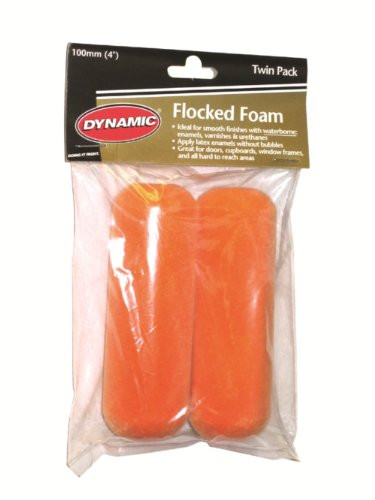 Dynamic HM005503 Mini Flocked Foam Roller Refill, 2-Pack, 6-Inch