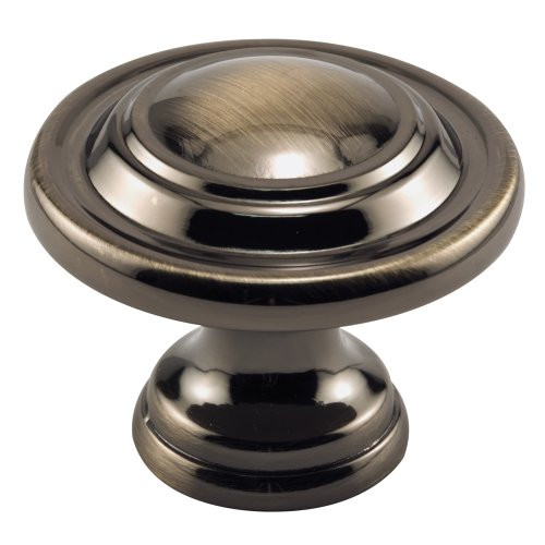 Slide-Co 164514 1-3/4-Inch Bi-Fold Door Knob, Antique Brass Plated