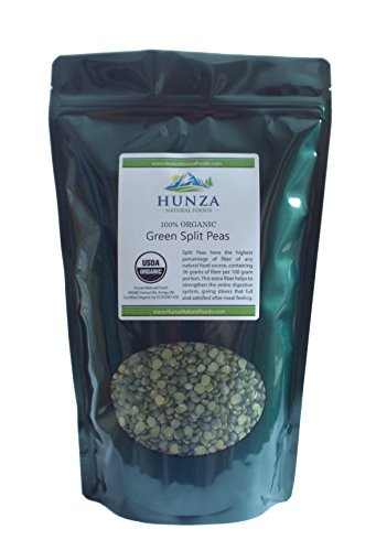 Hunza Organic Green Split Peas 2 lbs