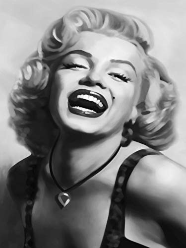 Credence Collections Legendary Marilyn Monroe Iconic B W Popular HD Poster 12 x 16 Inch