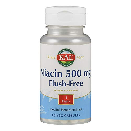 KAL 500 Mg Niacin Flush Free Tablets 60 Count