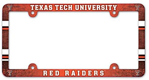WinCraft Texas Tech University Red Raiders Plastic License Plate Frame