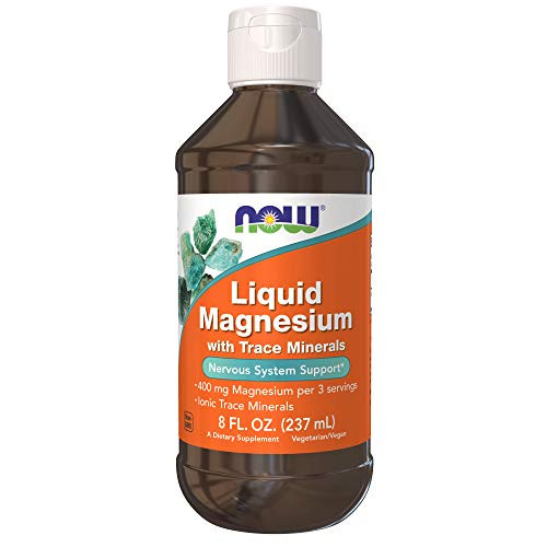 NOW Supplements Liquid Magnesium with Trace Mineral Nervous System Support* 8-Ounce NOW Supplements Liquid Magnesium with Trace Mineral Nervous System Support* 8-Ounce