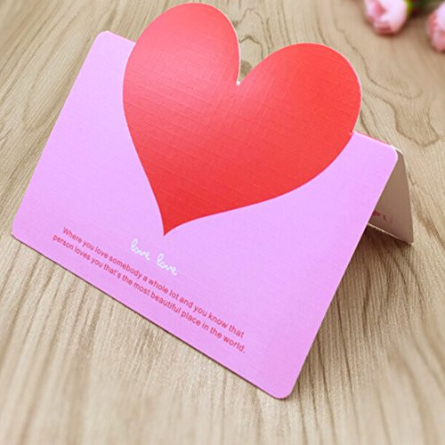 Hallmark Signature Valentine's Day Greeting Card with Pink Paper Hearts handmade love card Romantic Greeting Cards for Valentine's Day