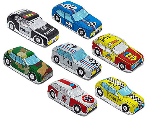 Madelaine Solid Premium Milk Chocolate Cars Wrapped In Italian Foil Assorted Cars 12 LB Madelaine Solid Premium Milk Chocolate Cars Wrapped In Italian Foil Assorted Cars 12 LB