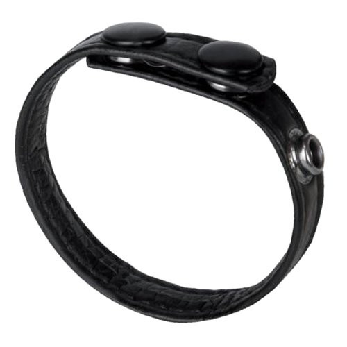 The MachO Collection Adjustable Snap Cock Ring Black