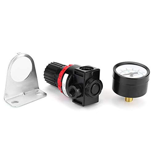 TKSE G14 Pneumatic Regulator Adjustable Air Pressure Compressor Control Valve Gauge with Bracket