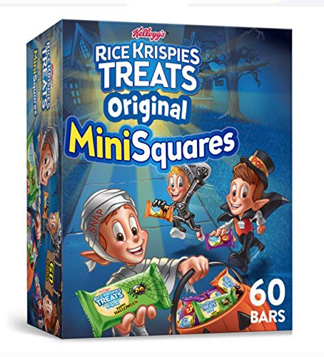 Kelloggs Rice Krispies Treats Mini-Squares Crispy Marshmallow Squares Original 60 Ct 23_2 Oz